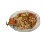 C17. Geb. Hühnerfleisch mit Süß-Sauer-Soße C17. Geb. Hühnerfleisch mit Süß-Sauer-Soße